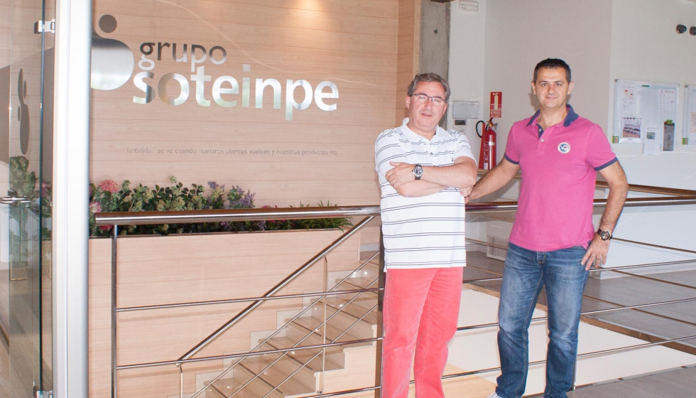 Gabriel Sierco junto a su socio en Grupo Soteinpe, Miguel ngel Peralln