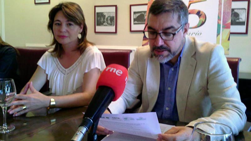Juan Miguel Villarroel, gerente de Foresna, junto a Patricia Gmez Agrela, gerente de Cose