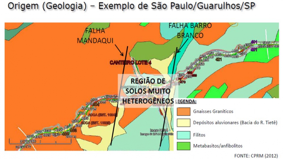 Figura 3: Planta Geol�gica Lote 4 - Rodoanel