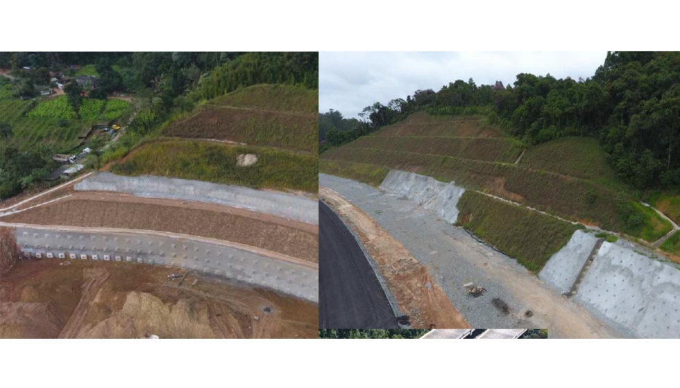 Fotos 12 y 13: Taludes 4002 y 413