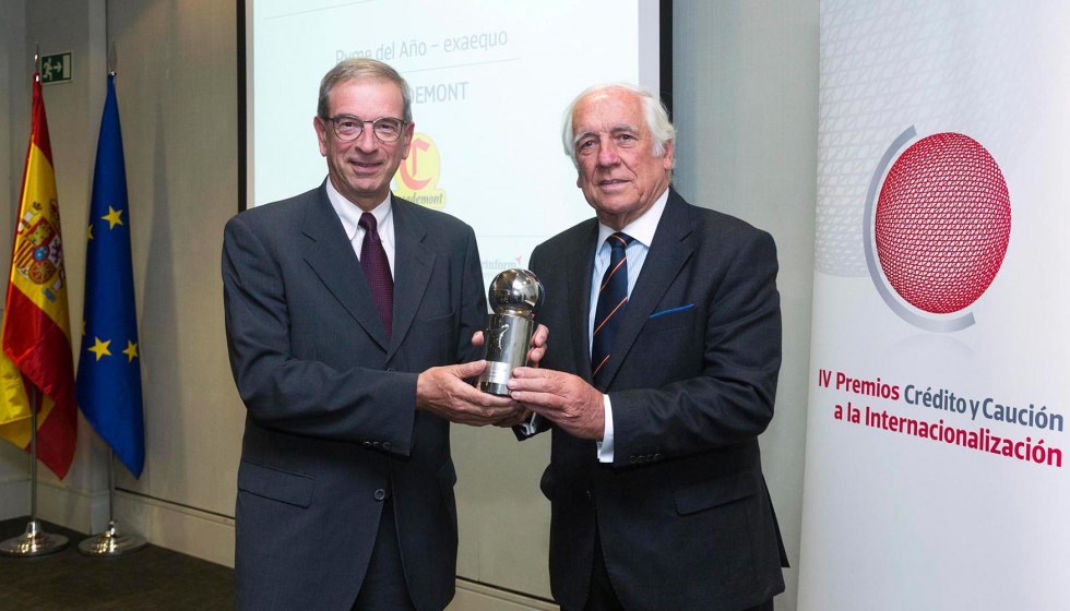 Jordi Bernardo, director de Marketing de Casademont, y el alto comisionado de la Marca Espaa, Don Carlos Espinosa de los Monteros...