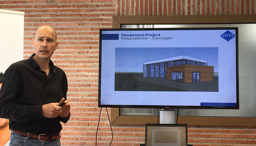 Javier Pastor, responsable del proyecto del nuevo showroom passivhaus, que se inaugurar el prximo otoo