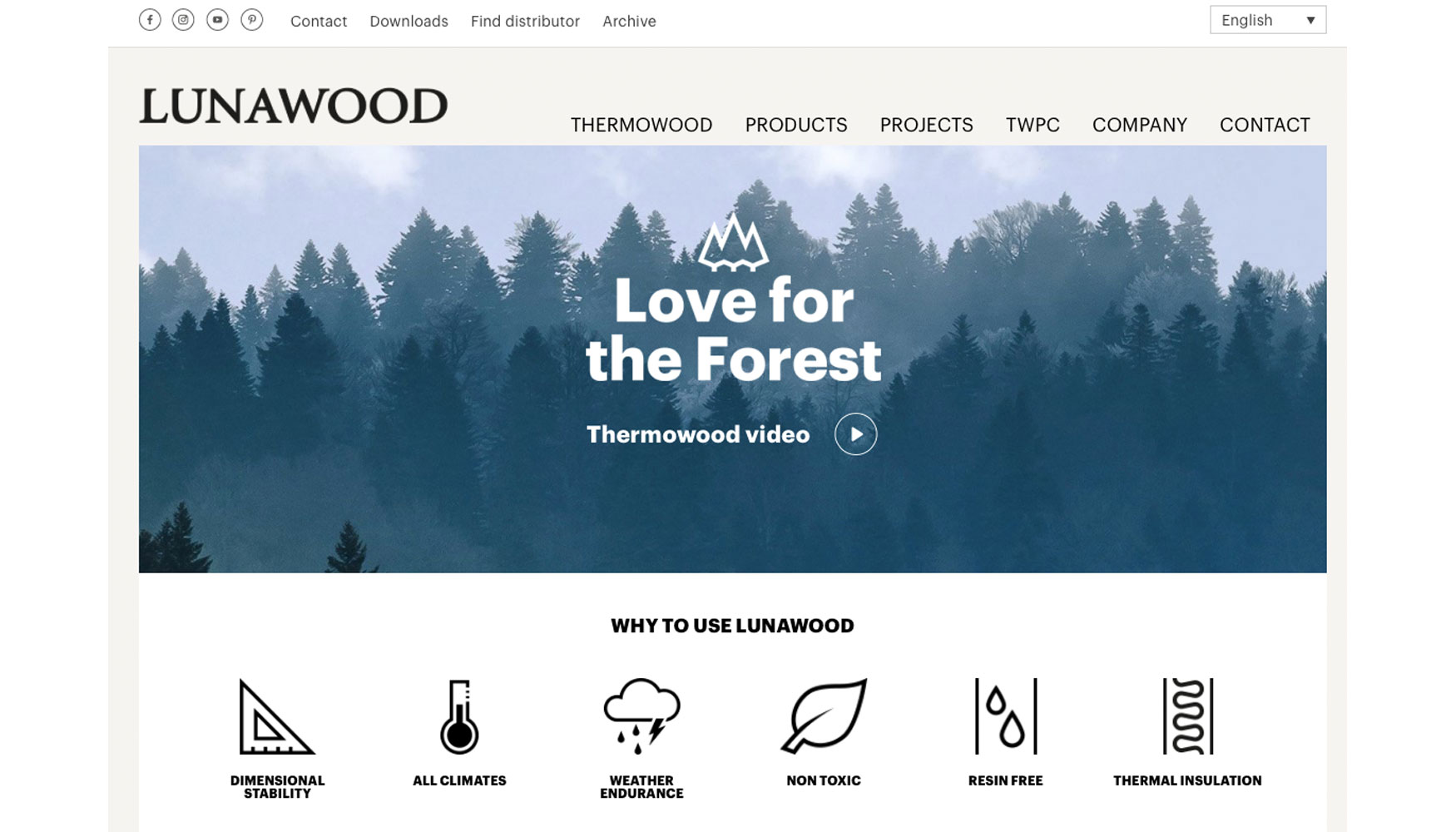 Nueva web de Lunawood
