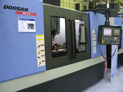 NM510 vertical machining center. An example of the new image