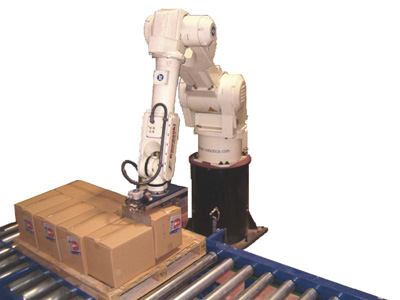 The new cell improves the times of palletizing
