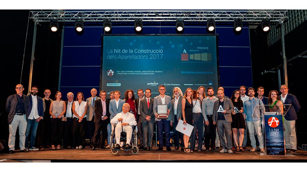 Foto de familia de la XIV edici�n de los Premis Catalunya Construcci�