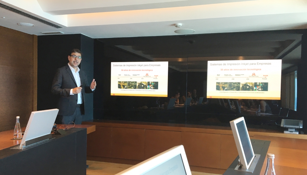 Luis Virgos, Regional Sales Manager EISD Kodak, habl sobre la tecnologa inkjet de la compaa