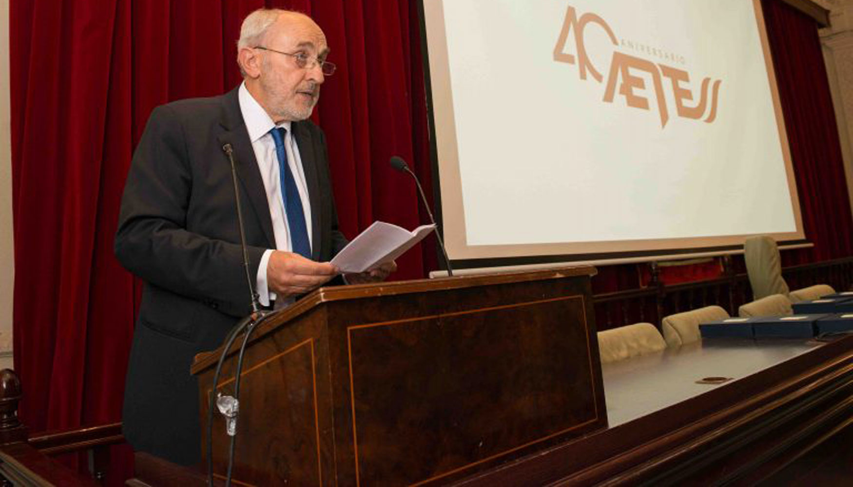 Rafael Casado, presidente de Aetess, durante la presentacin