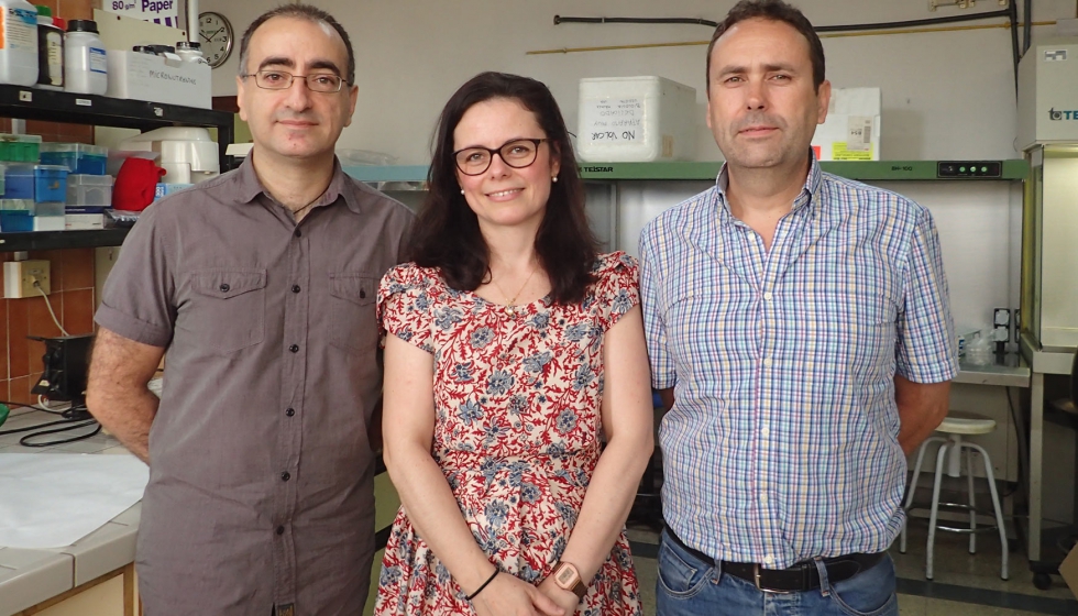 Cientficos del grupo de investigacin Mejora y Biotecnologa de Especies Hortofrutcolas de la Universidad de Mlaga
