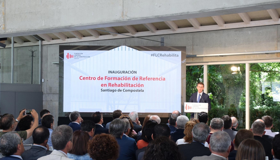 El presidente de la Xunta durante su intervencin en la inauguracin