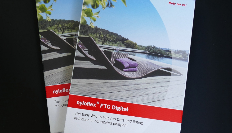 Nyloflex FTC Digital promocin especialmente lanzada con muestras de impresin en 4c y 2c impresas en distintos substratos...