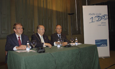 De izquierda a derecha: Andreas Wiedemann, Antoni Negre e Isidre Abell