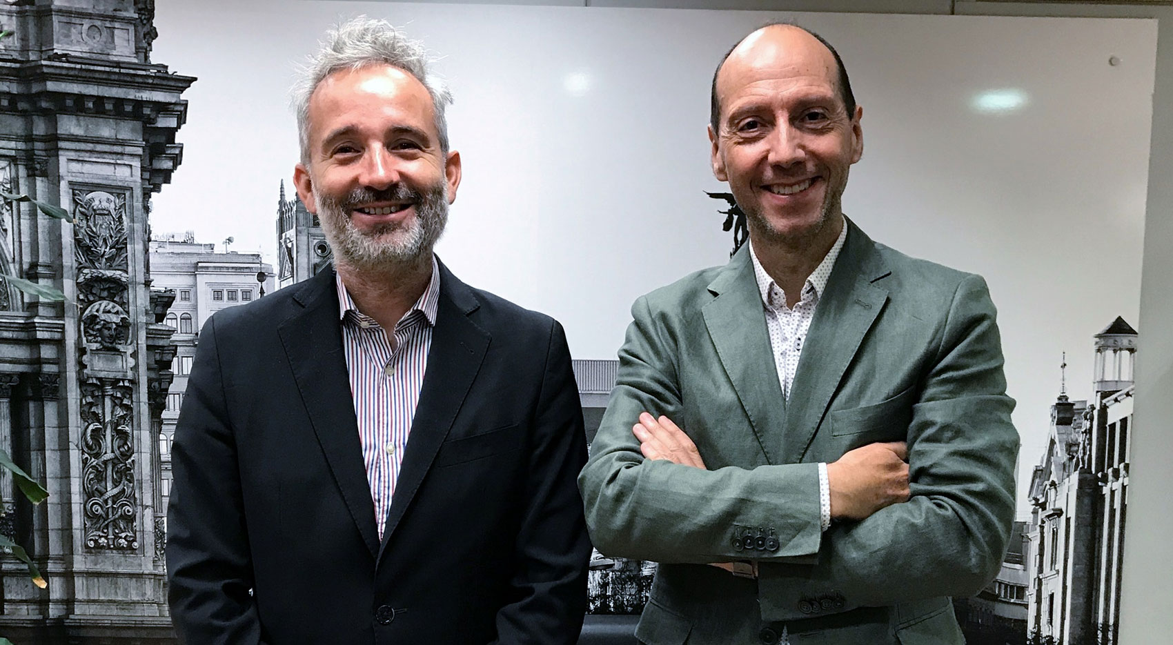 Enrique Serrano, Tinmica (izq.) y Pedro Prez, Accenture