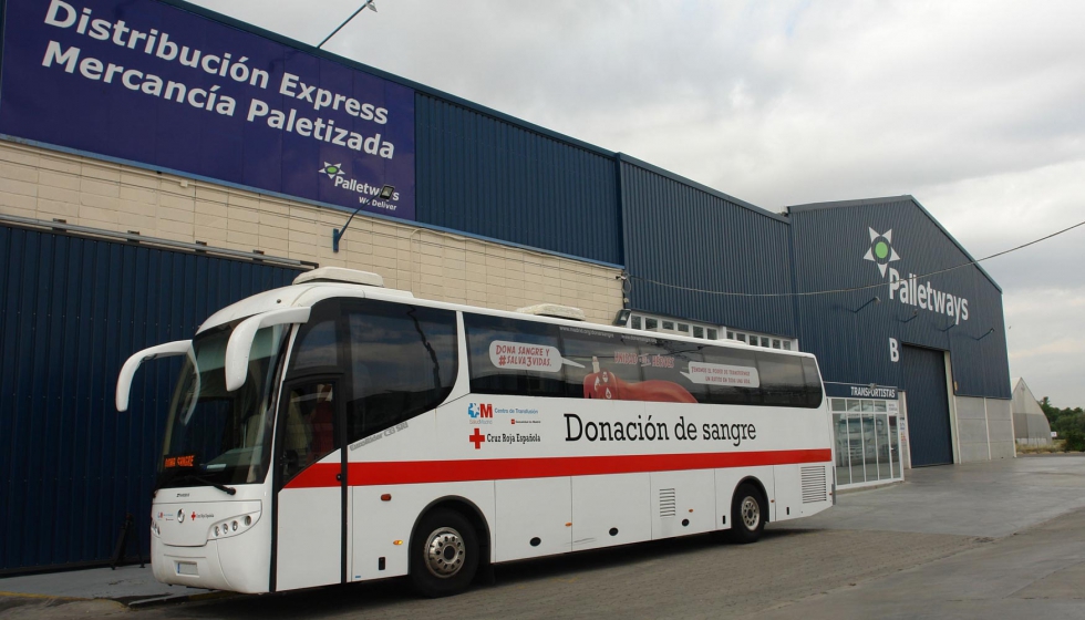 Dentro de su participacin en la iniciativa #Salva3vidas, 32 de empleados de Palletways Iberia...