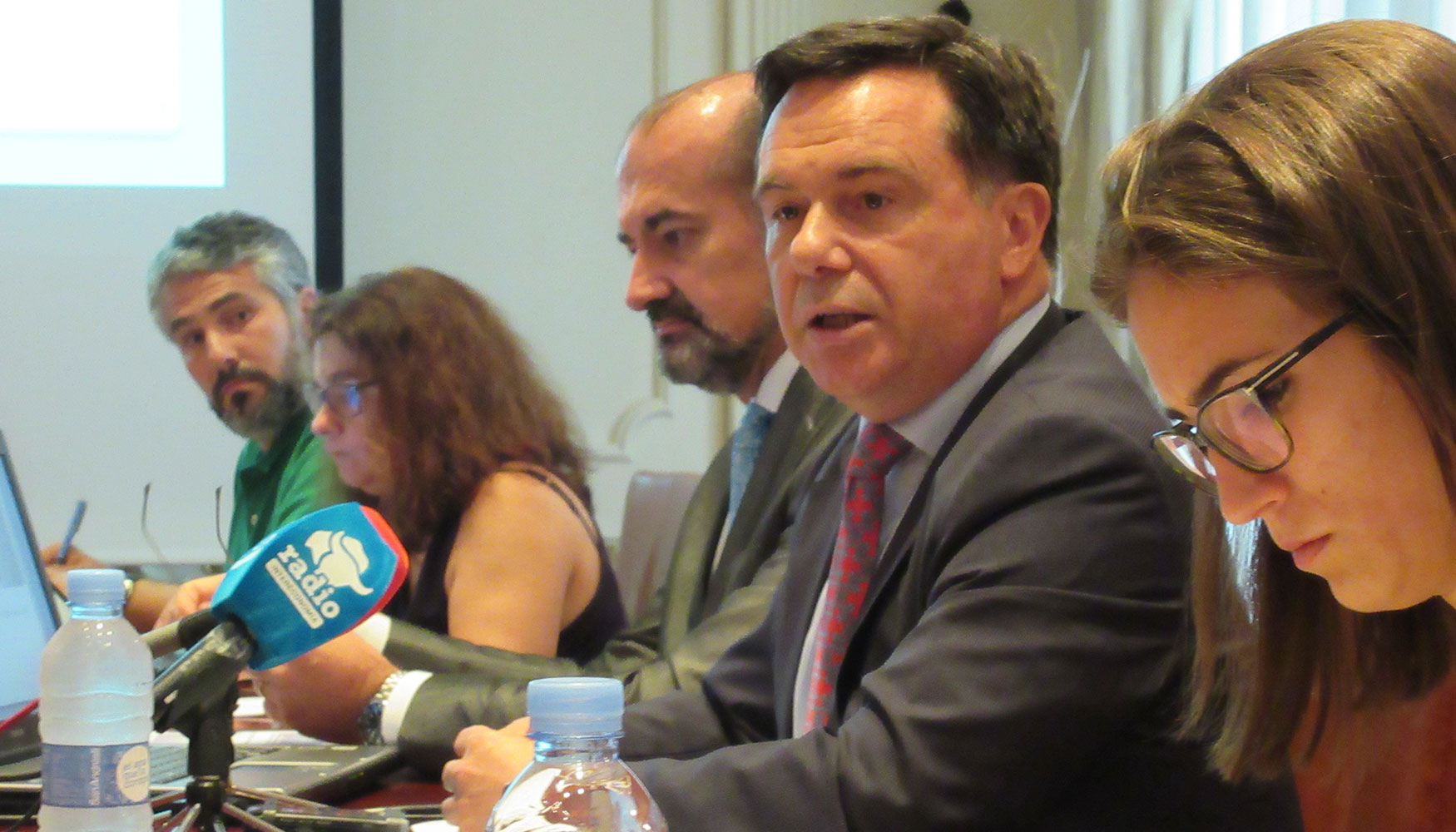 Isidoro Miranda y Aniceto Zaragoza durante la rueda de prensa celebrada el pasado mes de julio