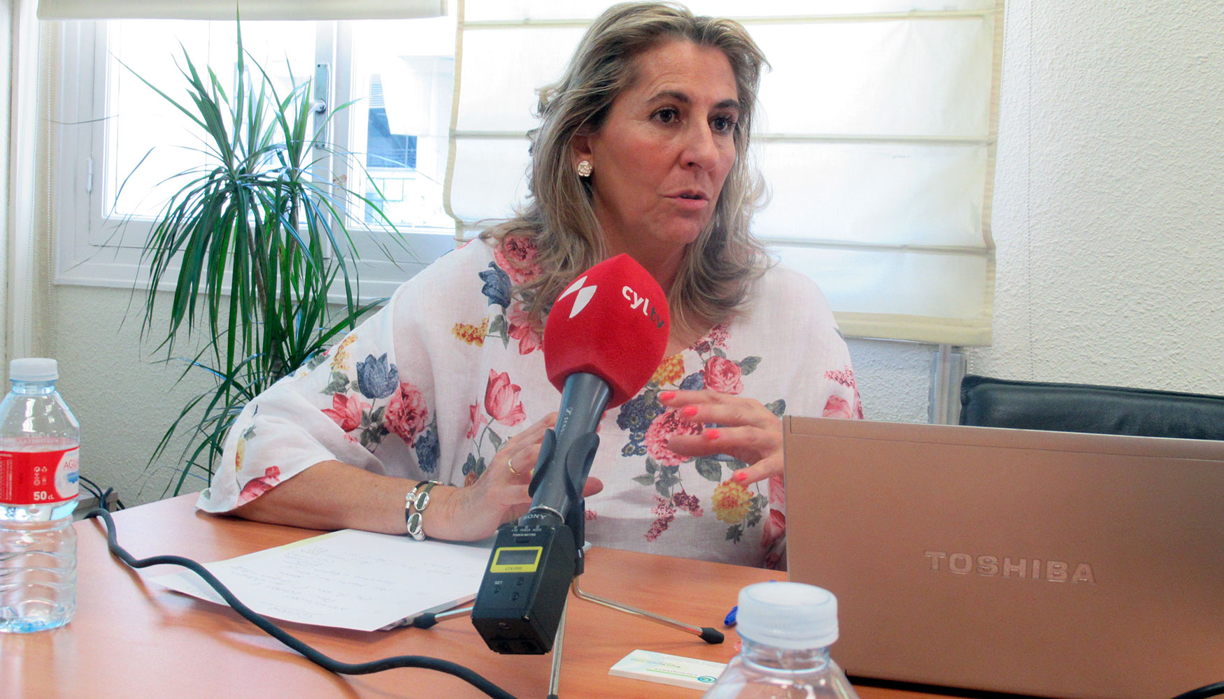 Teresa Martnez, directora general de Cicloplast, durante la rueda de prensa celebrada en Madrid el pasado 19 de julio
