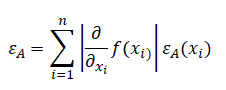 Expresin matemtica 4. Clculo de la incertidumbre absoluta del lazo energtico