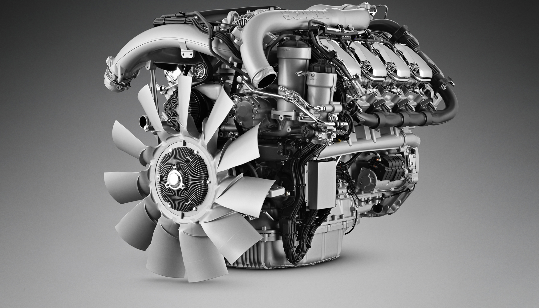 La nueva generacin de V8 de Scania aporta ahorros de combustible del 7-10 %...