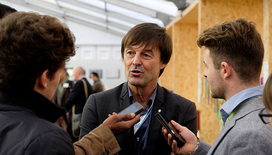 El ministro de Transicin Energtica y de Ecologa de Francia, Nicolas Hulot