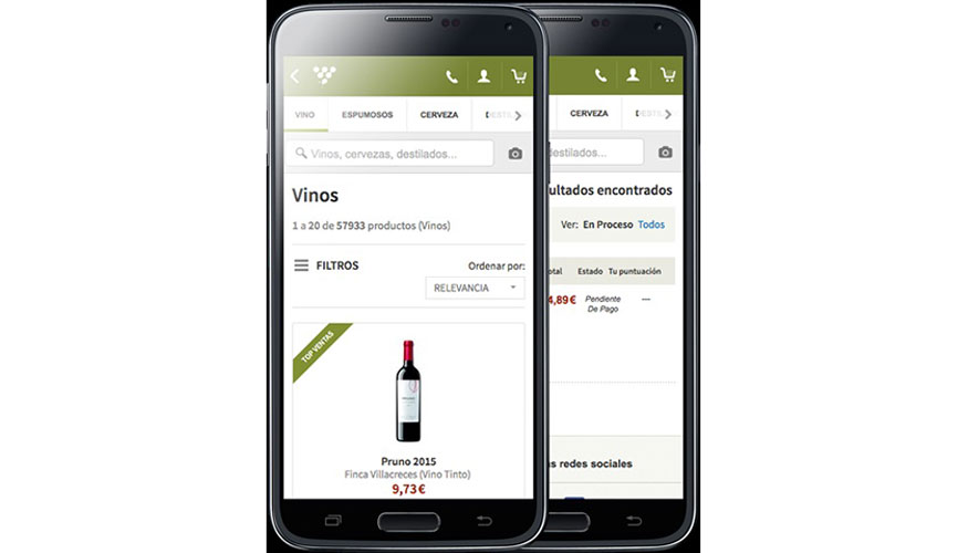 Uvinum consolida la tendencia del mvil como la va mayoritaria elegida por los usuarios espaoles para la compra online de vino...