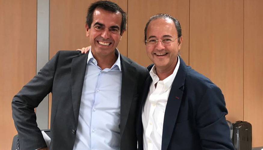 Jordi Galls, presidente de Europastry y nuevo presidente del Comit Horeca de AECOC, junto al expresidente Octavio Llamas...