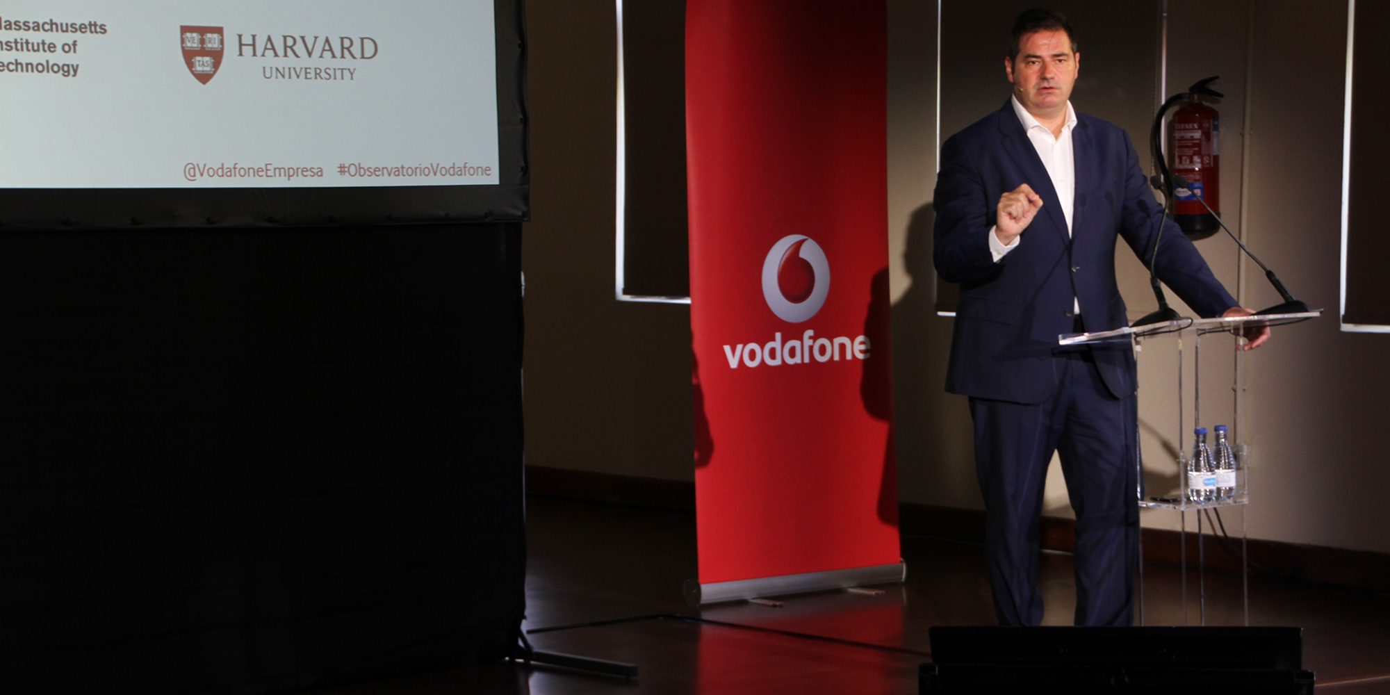 Andrs Vicente, director general de Empresas de Vodafone, present el Observatorio Vodafone de la Empresa