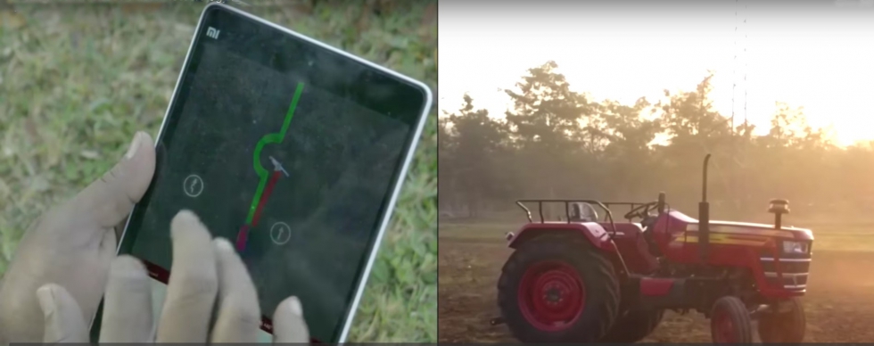 El tractor autnomo de Mahindra podr manejarse desde una tablet