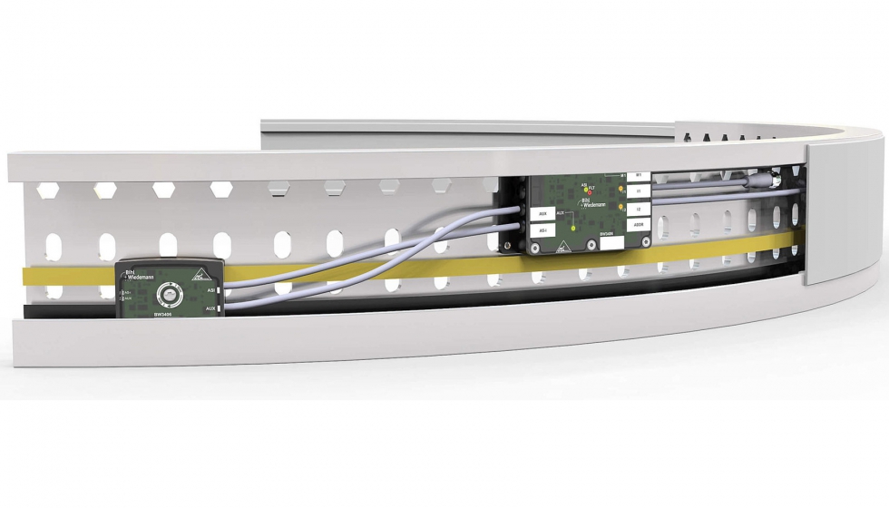 Mdulo de accionamiento AS-i para el canal de cables, IP54, M12 para convertidor de frecuncia SEW, 2I (BW3406)