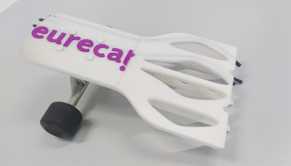 Patinete impreso en 3D con los materiales compuestos introducidos por Eurecat