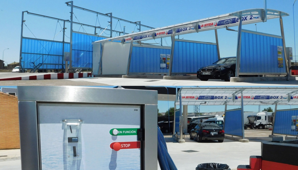 El rea de lavado tambin ofrece a los clientes de 'La Joyosa' una completa zona para la limpieza de turismos, furgonetas y furgones...