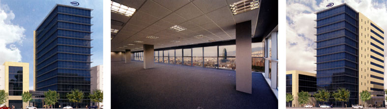 La torre Inbisa 22@ cuenta con 18.571 metros cuadrados de superficie, construidos sobre una parcela de 2.426