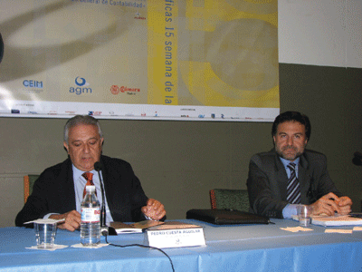 Pedro Cuesta junto al Presidente del Grupo Auren Espaa, Mario Alonso