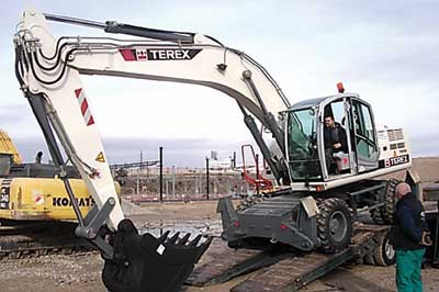 Excavadora de ruedas TW190 de Terex Espaa