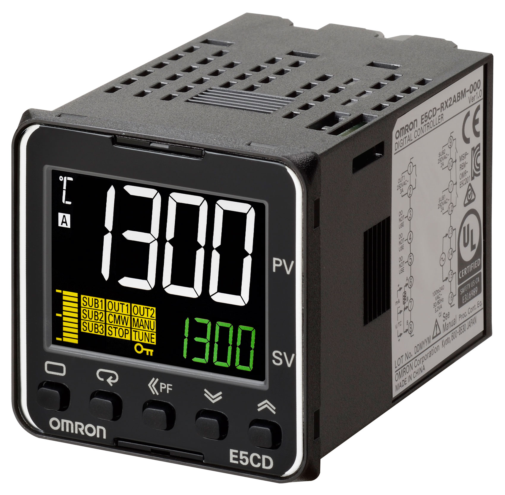 Controladores de temperatura digitales: E5CD-B