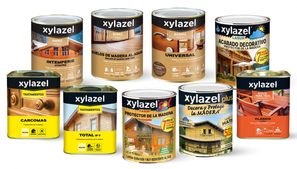 Xylazel cuenta con una amplia gama para tratar, proteger y decorar la madera