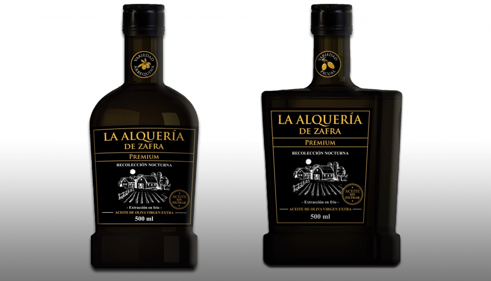 La empresa olivarera presenta dos aceites de lujo de variedad Arbequina y Picual bajo su marca La Alquera de Zafra
