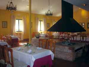 Aspecto del restaurante de La Casona del Valle