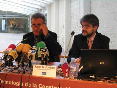 Antn Maria Checa y Josep Ramn Fontana del Itec presentaron las conclusiones del ltimo estudio Euroconstruct