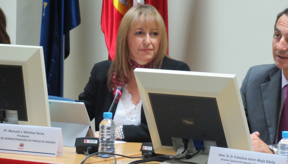 Manuela J. Martnez, presidenta del Colegio Profesional de Administradores de Fincas de Madrid