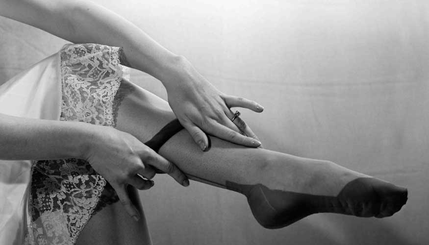 Las piernas de las mujeres encerradas en medias de nylon: encarnacin de la esttica econmica milagrosa en la dcada de 1950. Fuente: H...