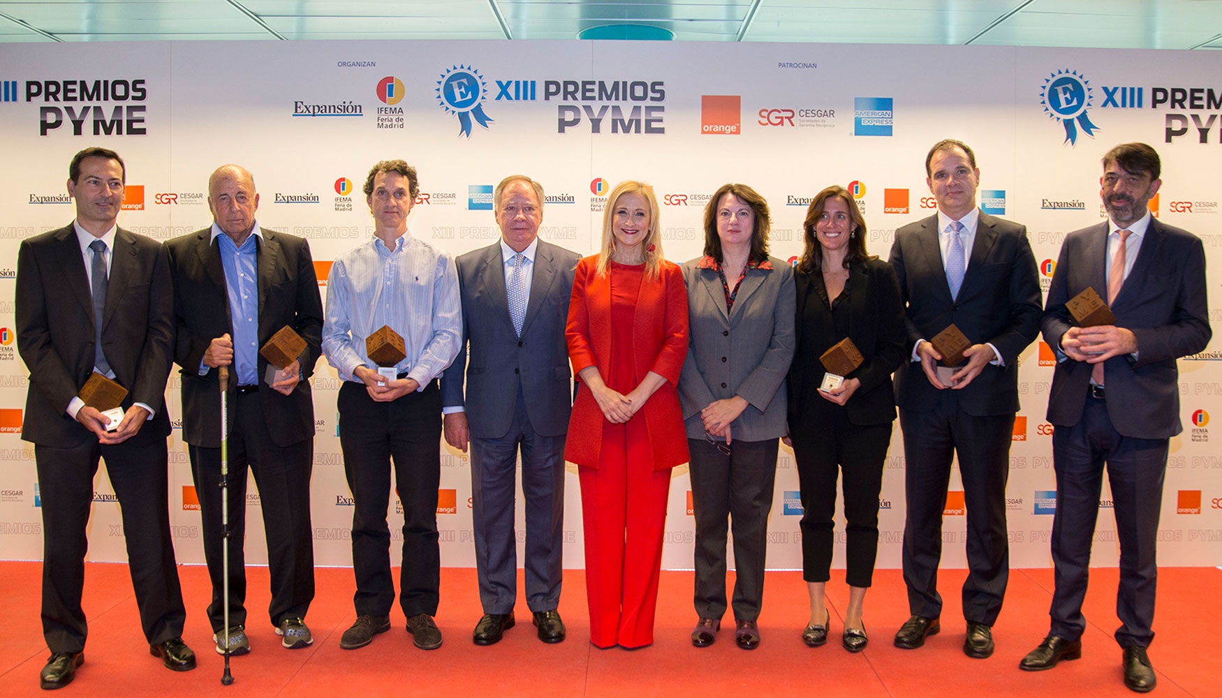 Foto de familia de los XIII Premios Pyme