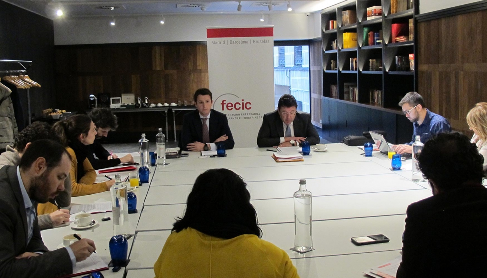 Pol Moragas, director del rea de Economa y Sostenibilidad, y Josep Collado, secretario general de Fecic