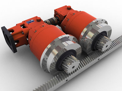 Sistema de accionamiento pi��n-cremallera DualDRIVE