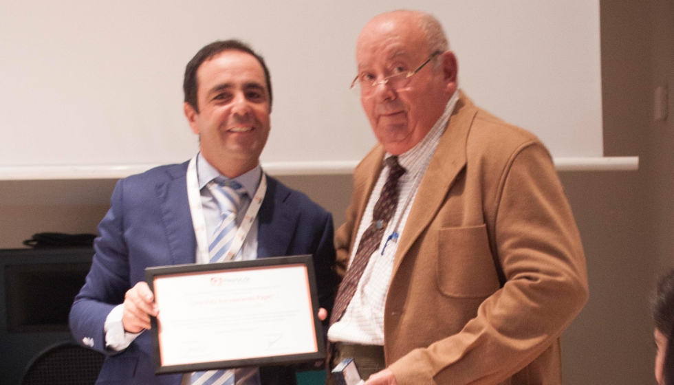 Premio Una vida recuperando papel a Lorenzo Justo Len, de Reciclados y Servicios Grama