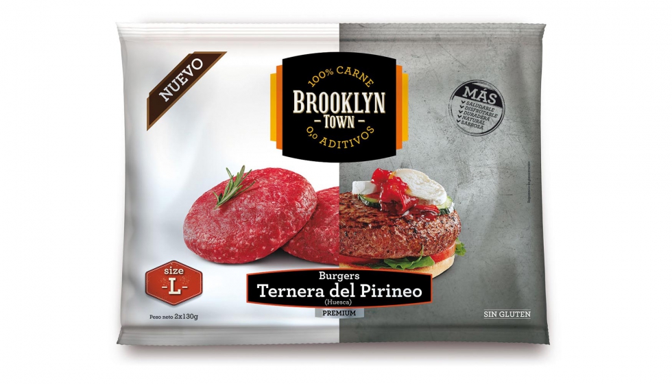 Brooklyn Town es la primera hamburguesa ultracongelada 100% carne, 0% aditivos
