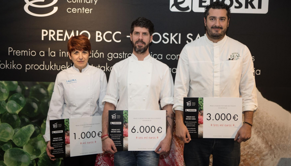 Pablo Airaudo, del restaurante Amelia de San Sebastin, se ha proclamado ganador de la VI edicin del Premio BCC Eroski Saria...