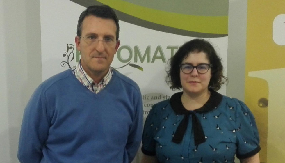 Carmen Capiscol, responsable de I+C+I de Citoliva, junto Antonio Estvez, gerente de Nutesca