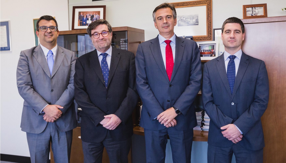 Juan Santos, director de la Divisin de Seguridad Industrial de Inerco; Alfonso Bilbao, director general de Cuevavaliente Ingenieros; Pedro Marn...