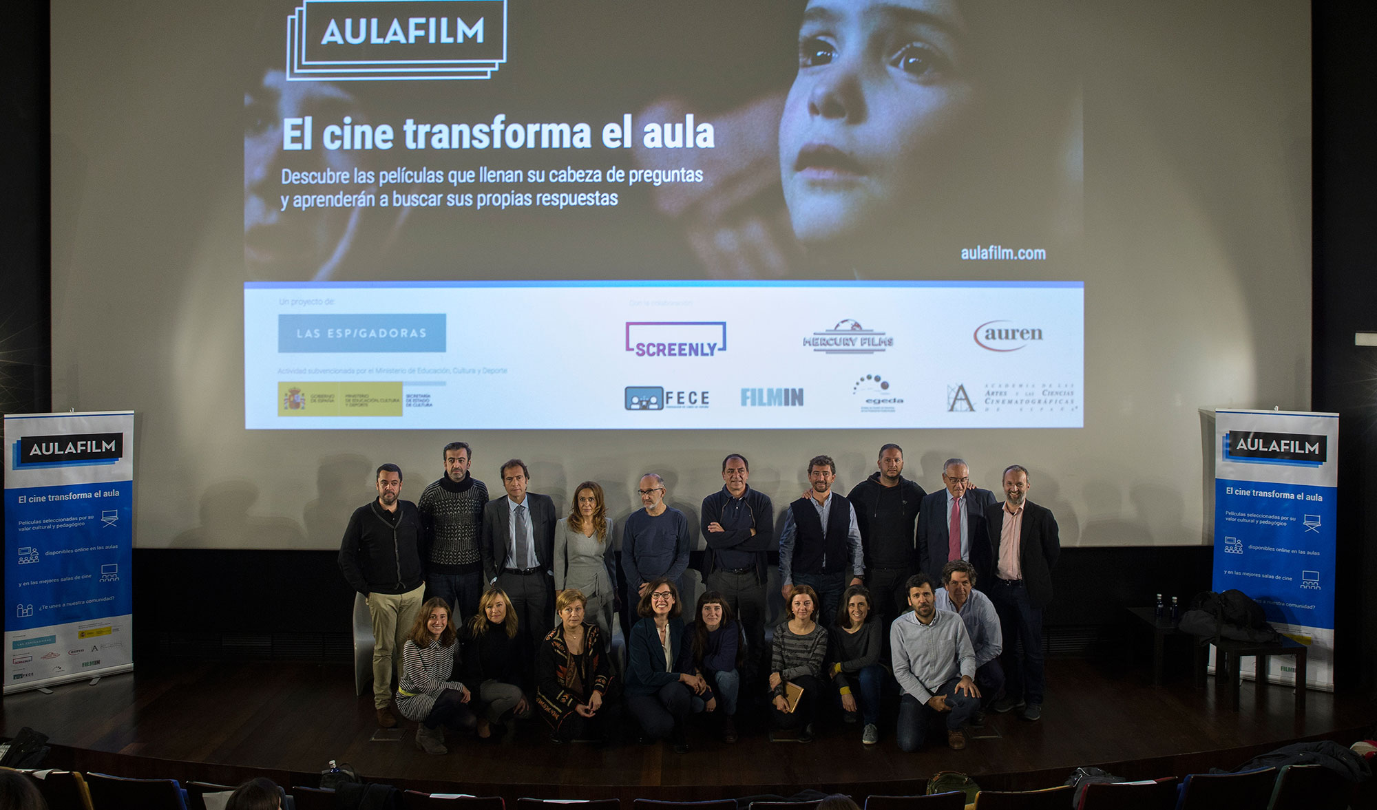 Presentacin de Aulafilm, la plataforma para centros educativos que aboga por el uso del cine como mtodo educativo...