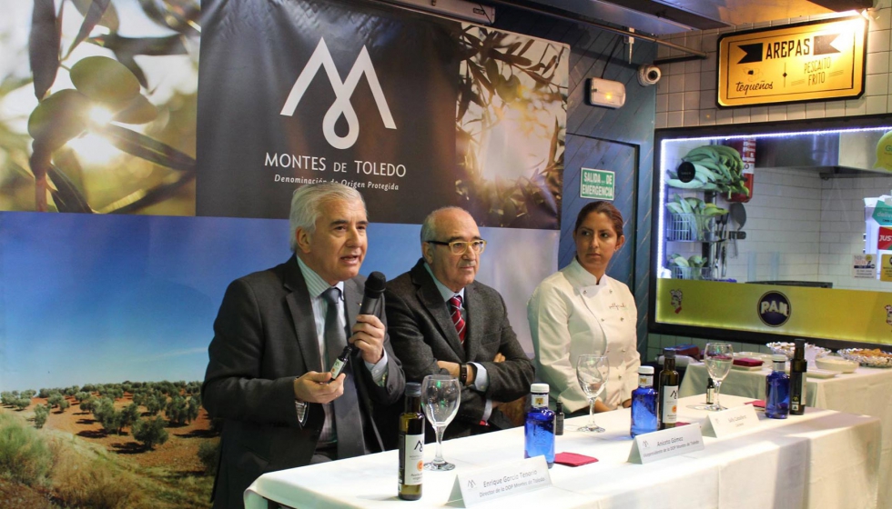 Presentacin de los nuevos aceites en Madrid de la mano de Enrique Garca Tenorio, director de la DOP Montes de Toledo